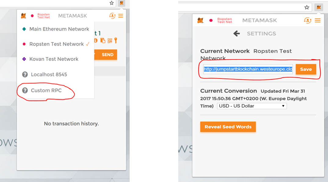 how to create new login on metamask